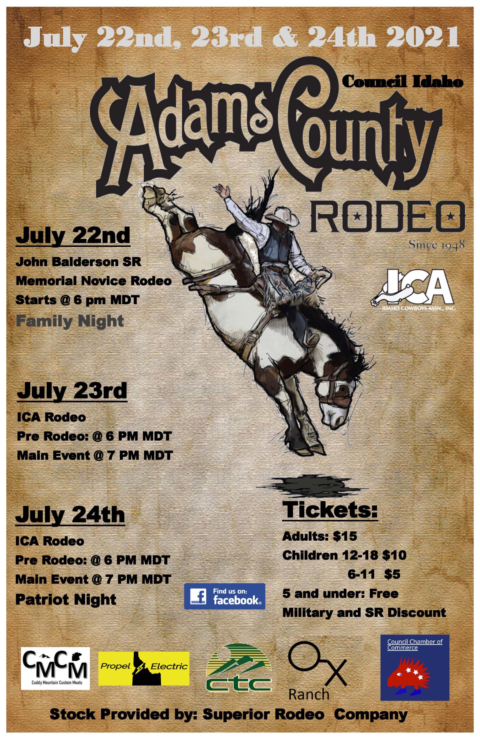 2021 Adams County Rodeo Ppster